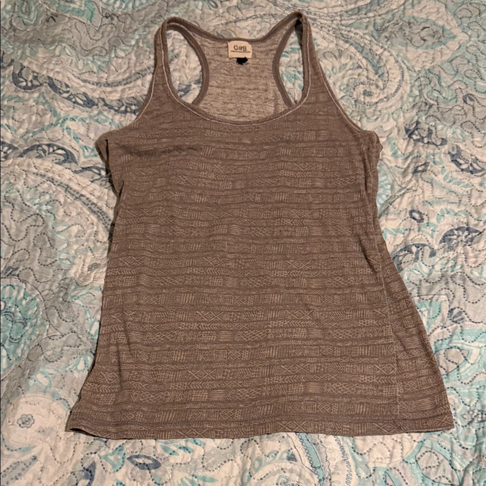 Women's Tank Top in Gray Pattern